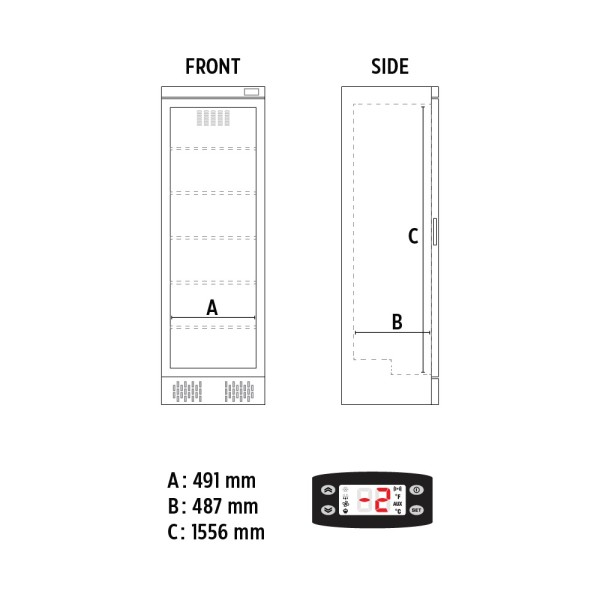 Βιτρίνα μπύρας 380lt KLIMAITALIA ICOOL 401 G WHITE SZ