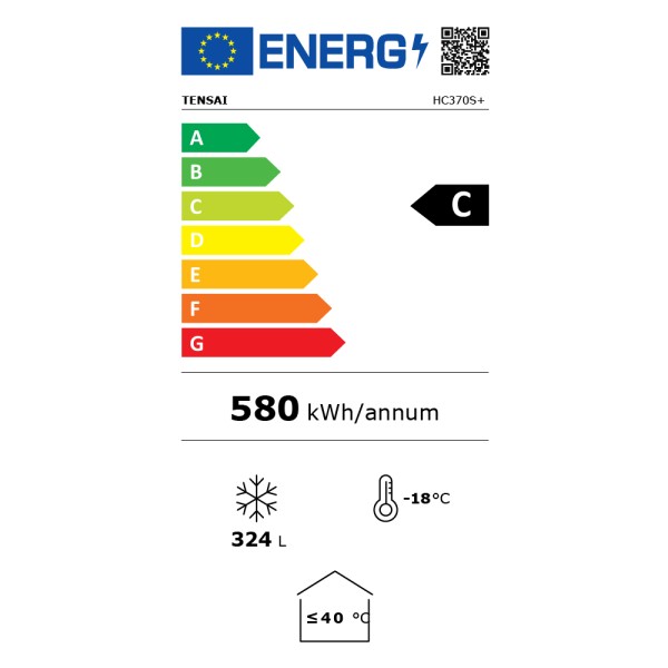 Καταψύκτης Silver 329lt TENSAI HC370TSIC+