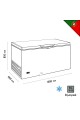 Καταψύκτης Silver 440lt TENSAI HC610TSIC+