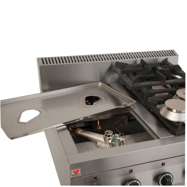 Κουζίνα Υγραερίου - αερίου με 4 εστίες και φούρνο NORTH F GAS E400 