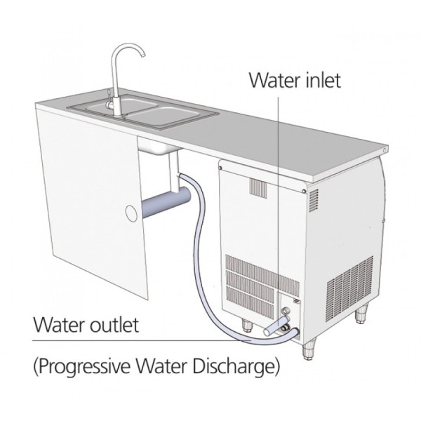 Παγομηχανή 50kg/24h με σύστημα ψεκασμού SCOTSMAN AC 106