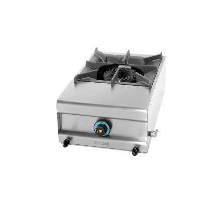 Εστία υγραερίου με χρωμιωμένη σχάρα SERGAS FL12