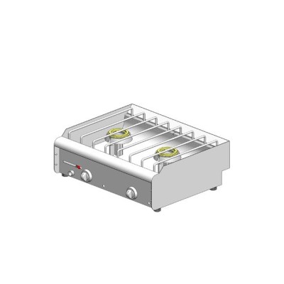 Εστία υγραερίου ψαροταβέρνας διπλή επιτραπέζια VISVARDIS KGL260S N Εστία υγραερίου ψαροταβέρνας διπλή επιτραπέζια VISVARDIS KGL260S N