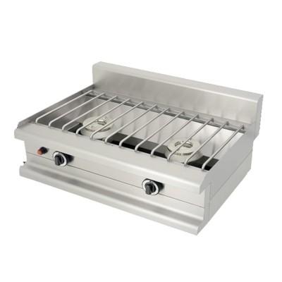 Εστία υγραερίου ψαροταβέρνας διπλή επιτραπέζια Classic VISVARDIS KGL 2 Εστία υγραερίου ψαροταβέρνας διπλή επιτραπέζια Classic VISVARDIS KGL 2