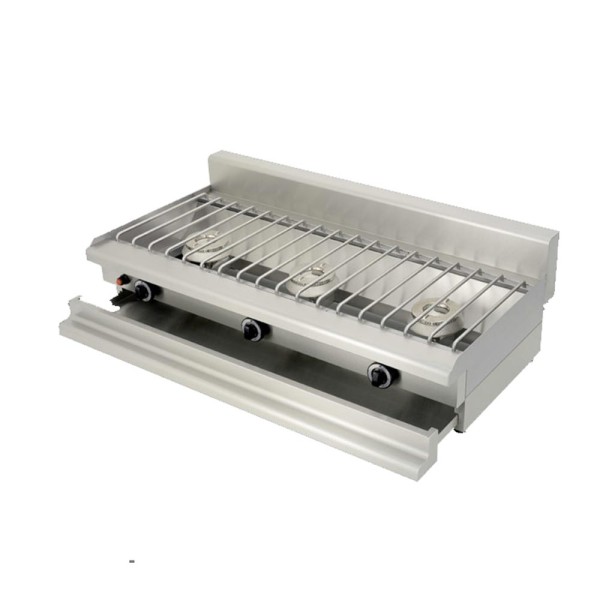 Εστία υγραερίου ψαροταβέρνας τριπλή επιτραπέζια Classic VISVARDIS KGL 3