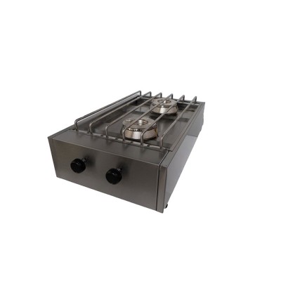 Φλόγιστρο αερίου με inox σχάρα με 2 καυστήρες VRINOX KALLISTI 2A ECO Φλόγιστρο αερίου με inox σχάρα με 2 καυστήρες VRINOX KALLISTI 2A ECO